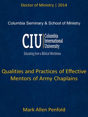 cover image of Qualities and Practices of Effective Mentors of Army Chaplains